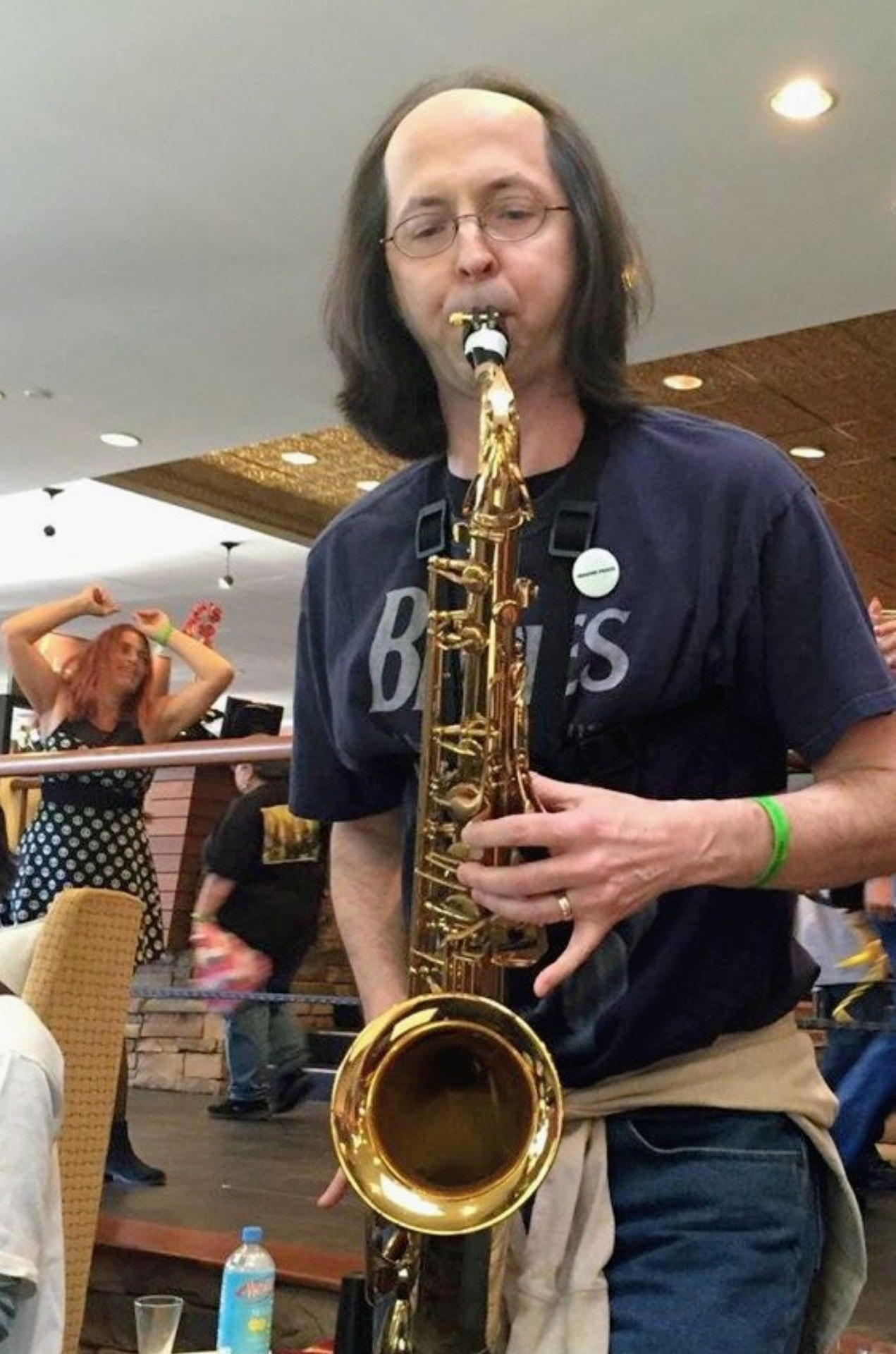 David Ciucevich with his alto saxophone
